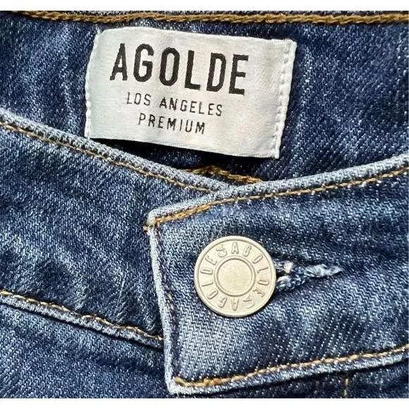 Agolde Nico High Rise Slim Jeans Fixation Size 24 - Picture 8 of 11